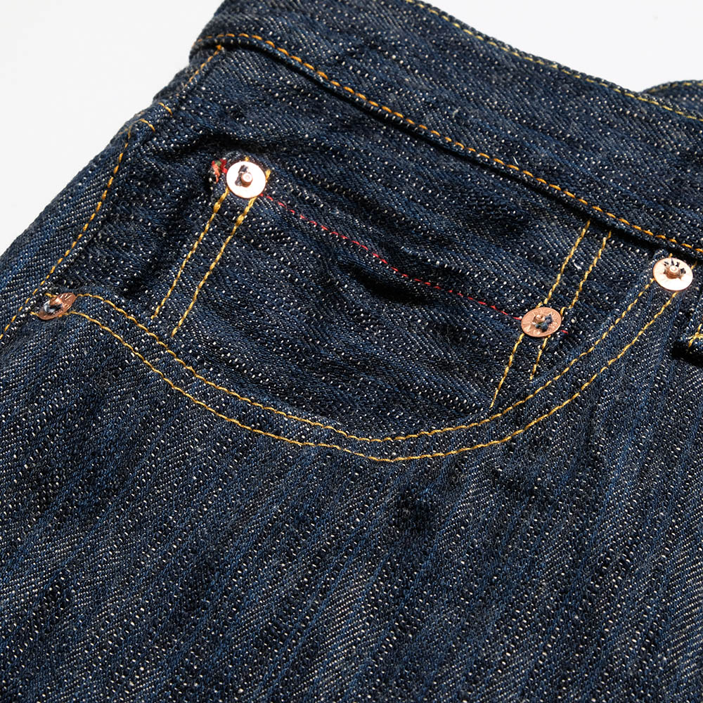 鬼デニム ONI DENIM ONI-200KAS 正藍枷染め風 天然藍ロープデニム - 鬼