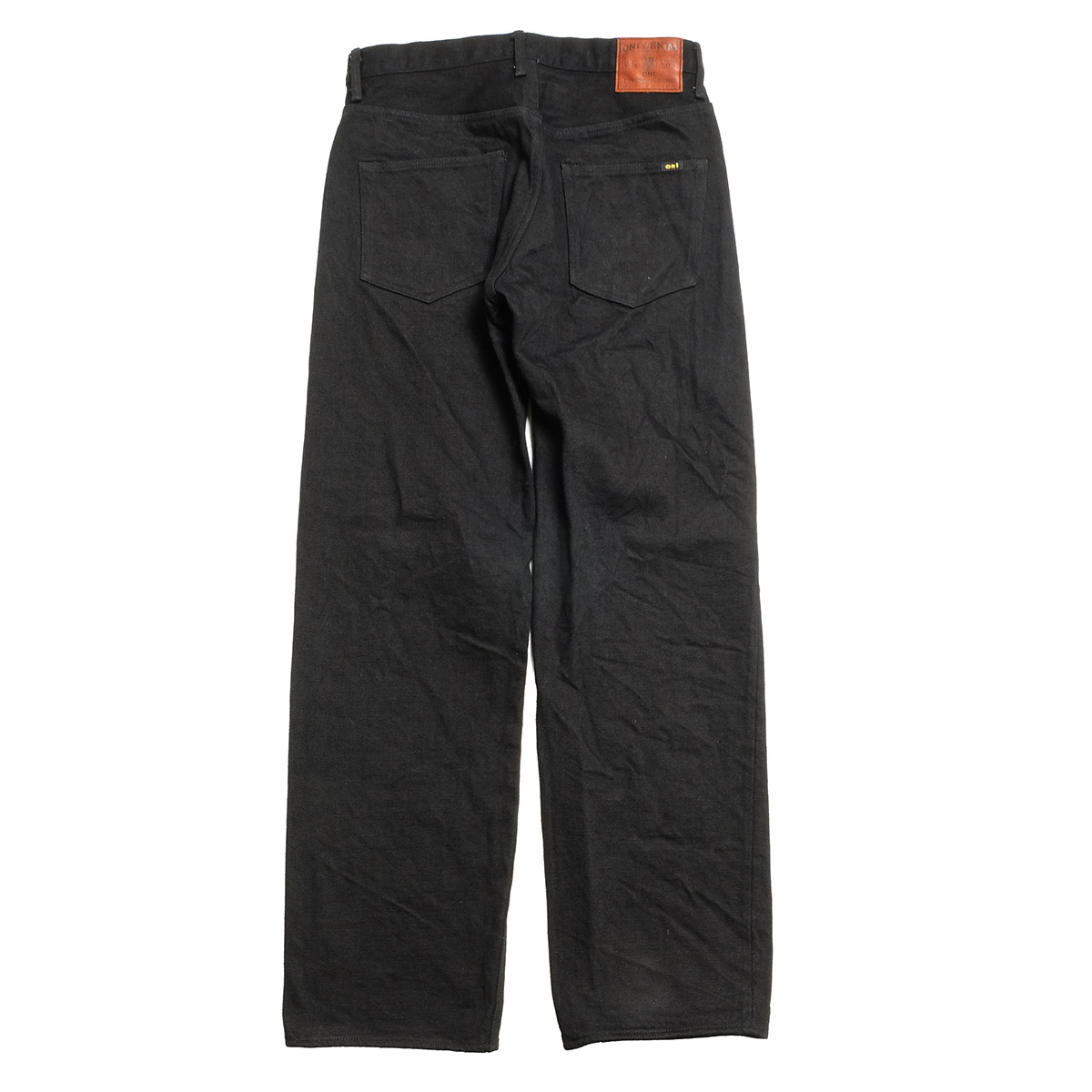 鬼デニム ONI DENIM ONI-200ZRBK ワイドストレート 20oz 鬼秘 ブラック