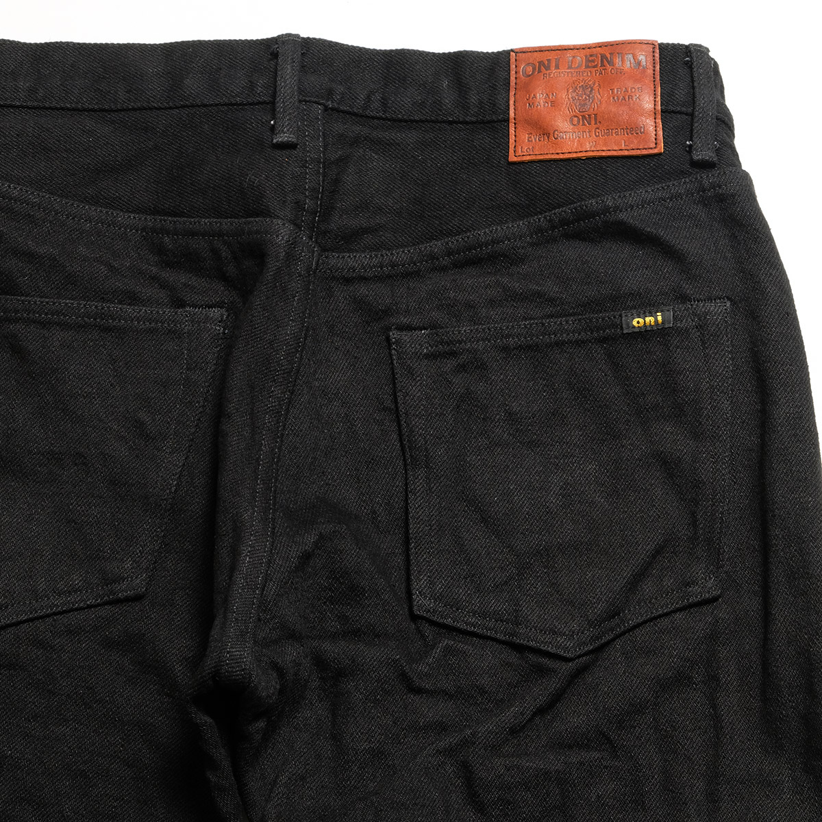 鬼デニム ONI DENIM ONI-200ZRBK ワイドストレート 20oz 鬼秘 ブラック