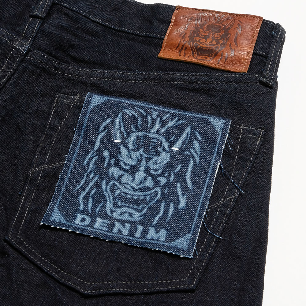 鬼デニム ONI DENIM 14oz インディゴ x ブラック 