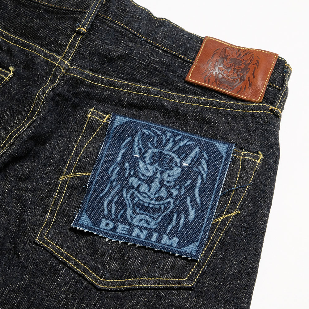 鬼デニム ONI DENIM ONI-246-14-KBE 14oz インディゴ x ベージュ 