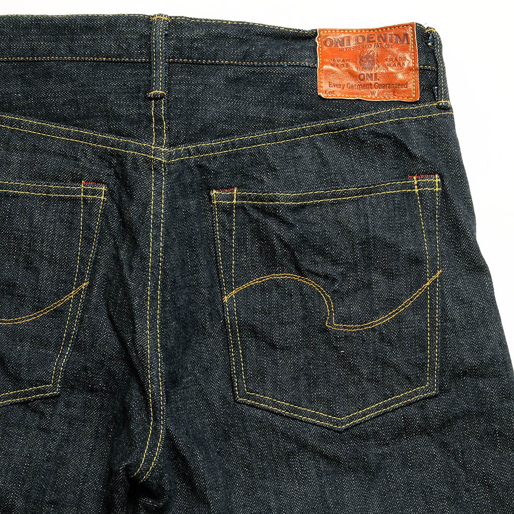 鬼デニム（ONI DENIM） ニートストレート 16oz グリーンキャスト ONI