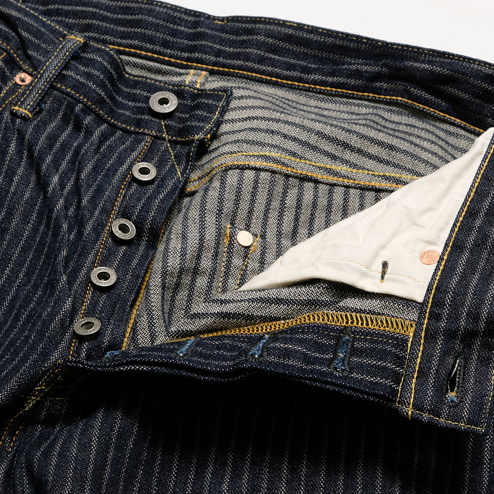 ONI DENIM ストレートデニム Lサイズ　バイカー　ウエスタン　アメカジ 鬼デニム ONI DENIM リラックスストレート 12oz 針抜きジャガード