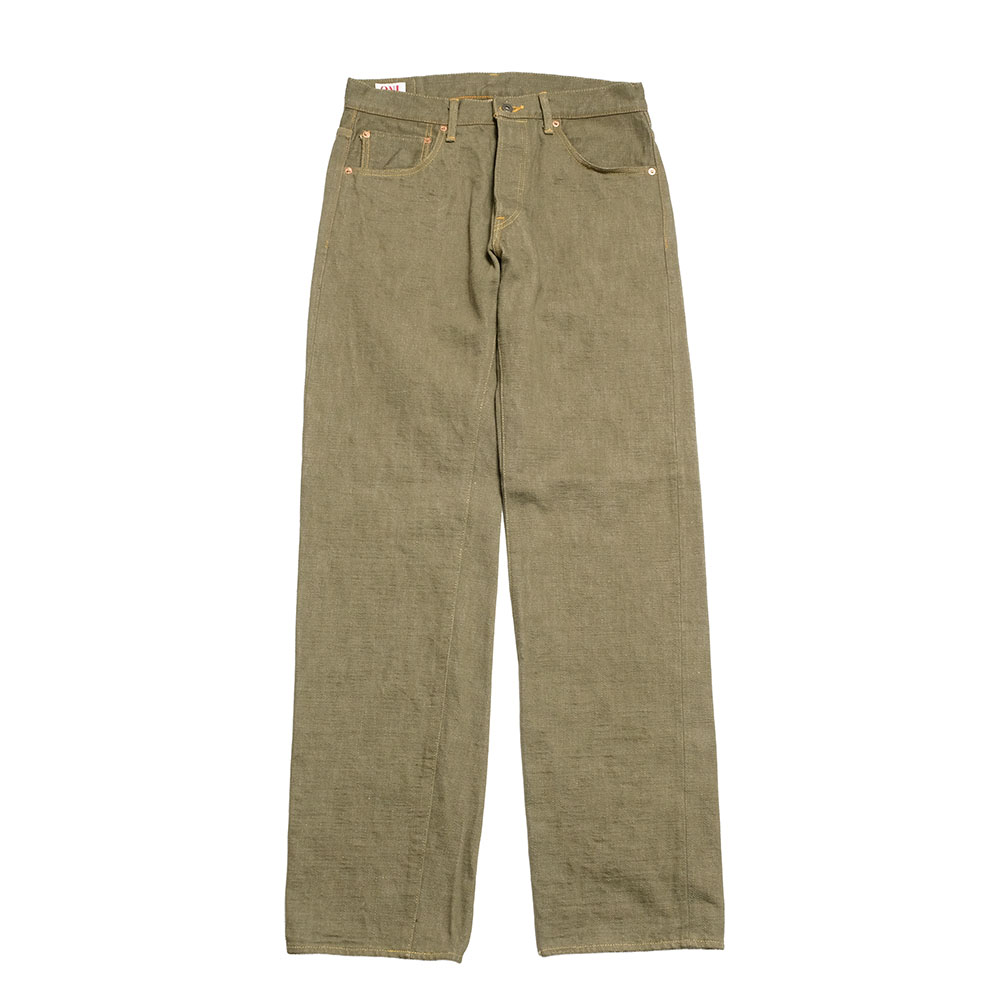 鬼デニム ONI DENIM ONI-266OLD 18oz オリーブデニム リラックス