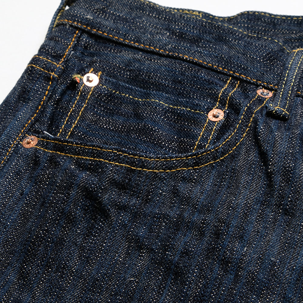 ONI DENIM ストレートデニム Lサイズ　バイカー　ウエスタン　アメカジ 鬼デニム ONI DENIM リラックスストレート 12oz 針抜きジャガード