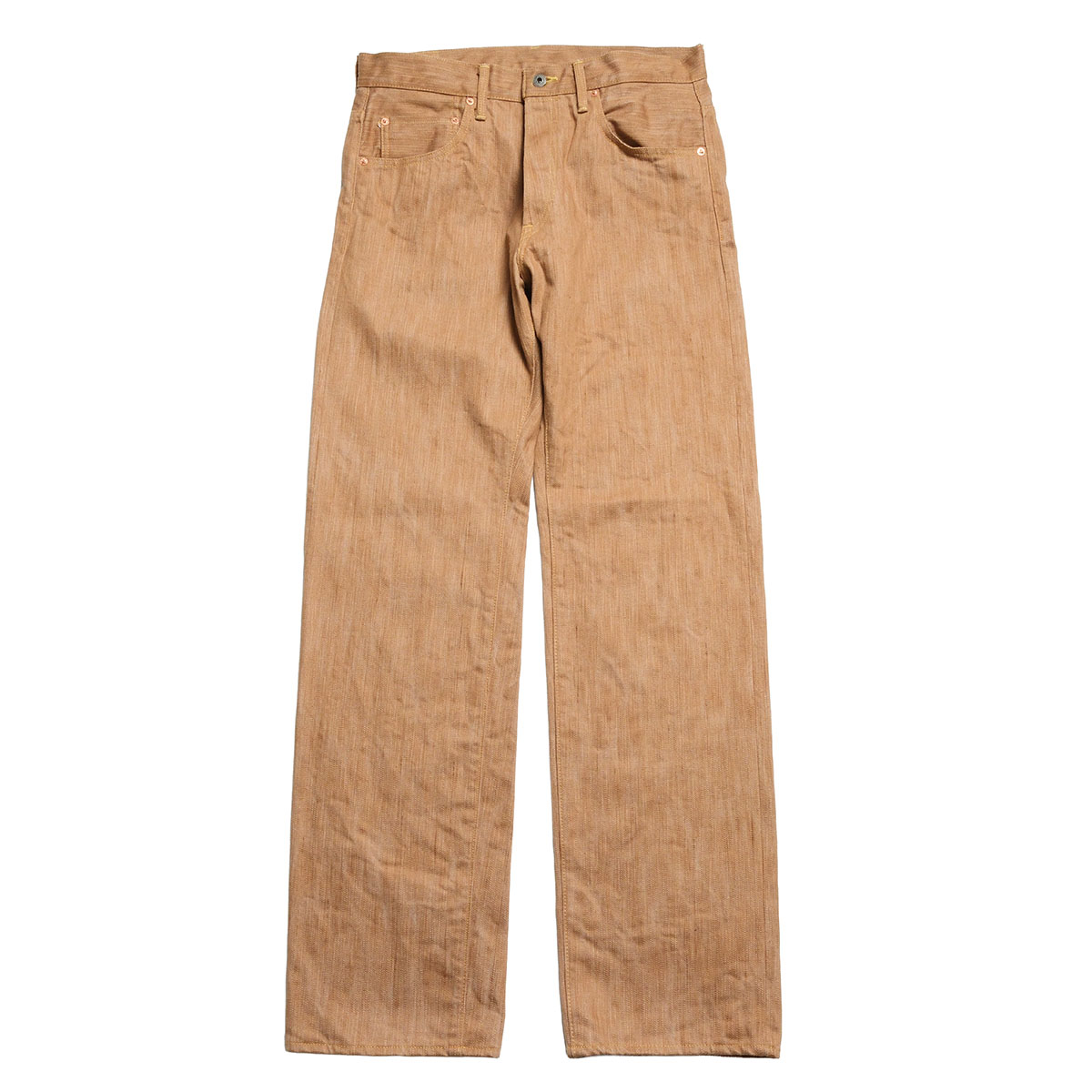 鬼デニム ONI DENIM ONI-275KAKI 20oz 阿波柿渋 x 生成り デニム