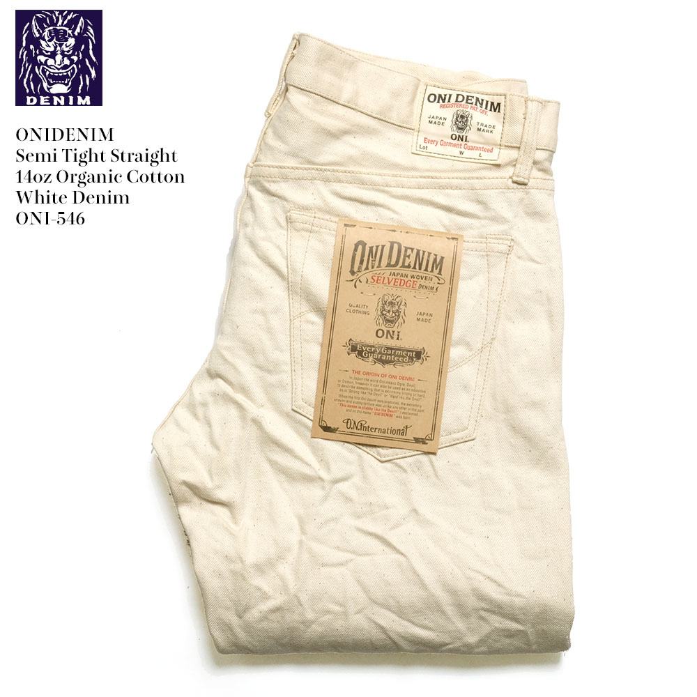 Organic Cotton Oni 546 ONI DENIM(鬼デニム)14oz Semi Tight Straight