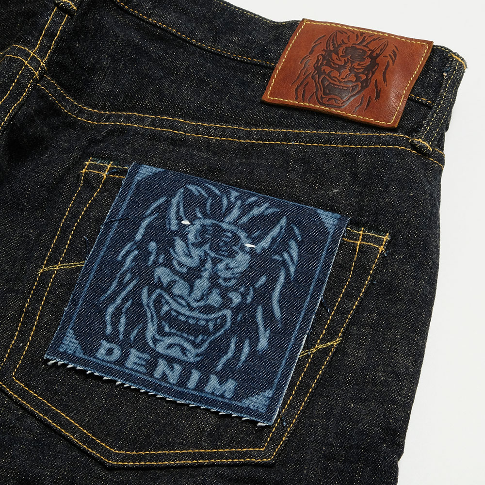 鬼デニム ONI DENIM ONI-622-14-KBE 14oz インディゴ x ベージュ 