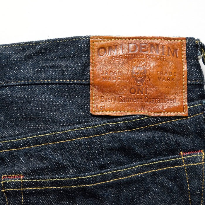 鬼デニム（ONI DENIM） タイトテーパード グリーンキャスト 『鬼斑撚