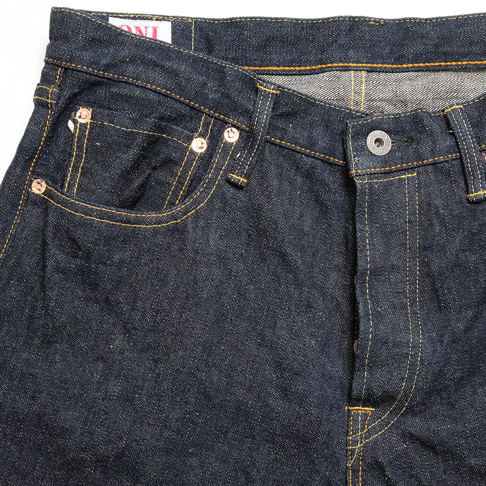 鬼デニム ONI DENIM 16.5oz 本藍 ロープ染色デニム ONI525 メンズ