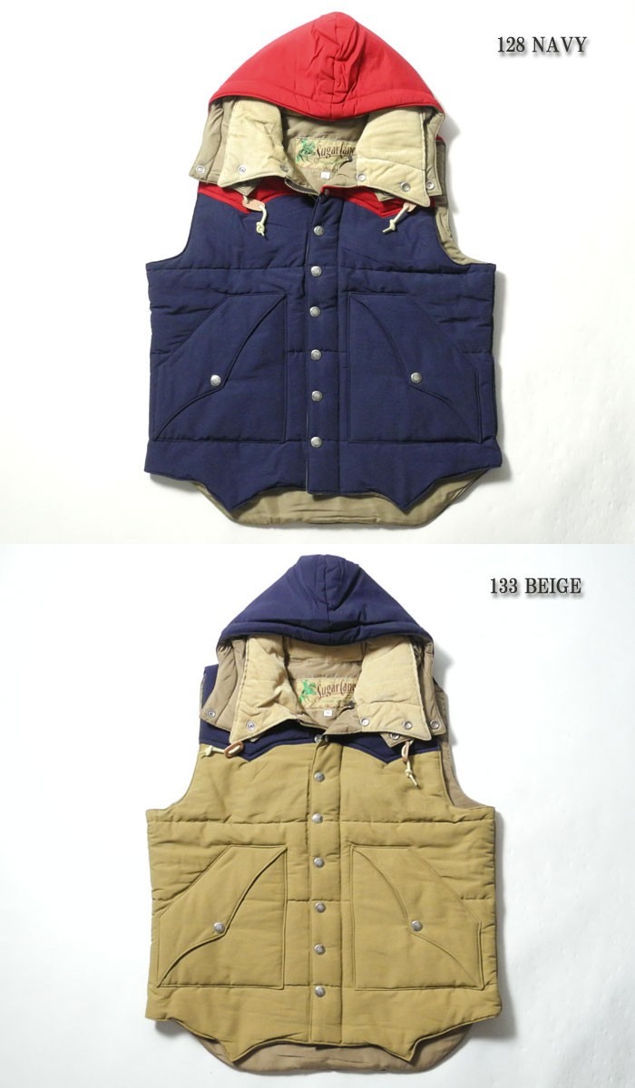 SUGAR CANE シュガーケーン N/C PADDING VEST SC13068 : ヒノヤ - 通販