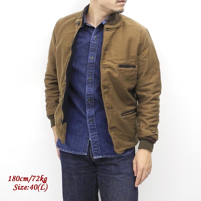 SUGARCANE（シュガーケーン） MOLESKIN JACKET SUGAR CANE シュガーケーン 12.5oz. COTTON PRINT MOLESKIN