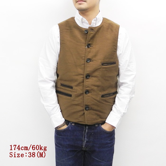 SUGAR CANE シュガーケーン 9oz. MOLESKIN VEST SUGAR CANE SUGARCANE（シュガーケーン） 9oz. MOLESKIN HUNTING