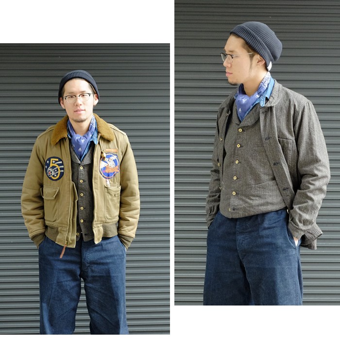 シュガーケーン ミスターフリーダム 10oz コバートストライプ ジレ