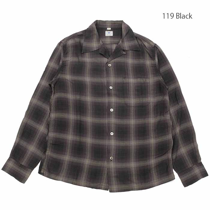 SUGAR CANE SUGARCANE（シュガーケーン）レーヨン チェック 長袖