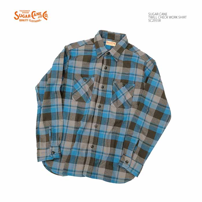 SUGAR CANE シュガーケーン SC29558 ツイルチェック ワークシャツ