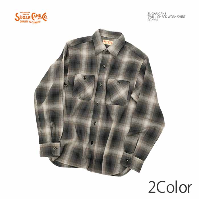 SUGAR CANE シュガーケーン SC29561 ツイルチェック ワークシャツ