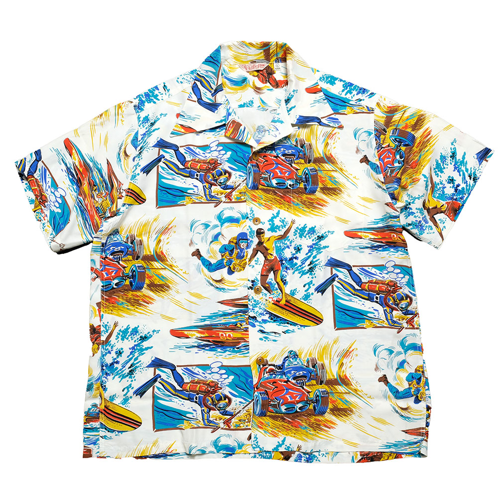 ミスターフリーダム × サンサーフ Mister Freedom x SUN SURF SC38992 ROCK'N ROLL SHIRT -  ACTION PACKED TYPE II - | ヒノヤ