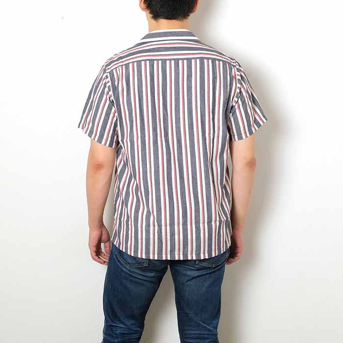 ✨美品 ✨ シュガーケーン 半袖 コークストライプ ワークシャツ img_d86ec0c86e10fce218a84f2823