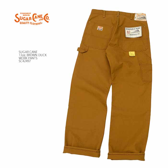 SUGAR CANE シュガーケーン SC42497 13oz. ブラウン ダック ワーク