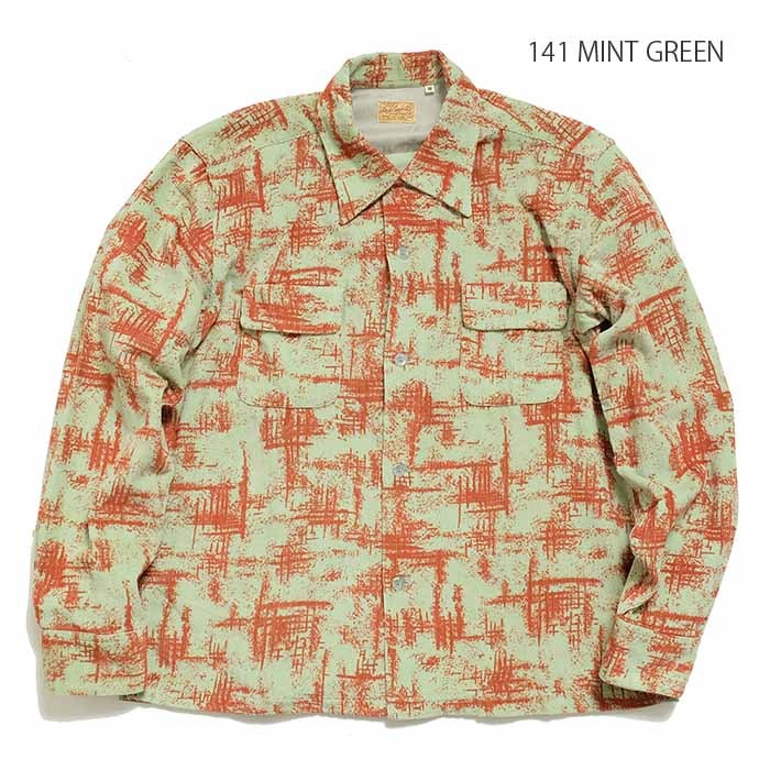 Levi's Vintage Clothing Shorthorn Shirt - Mint Green Print