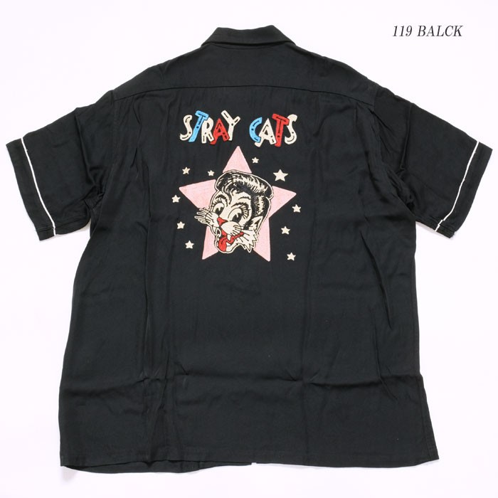 STRAY CATS×STYLE EYES （ストレイキャッツ×スタイルアイズ）　ボーリングシャツ　リミテッド エディション　"STRAY CATS"　SE38204｜hinoya-ameyoko｜03