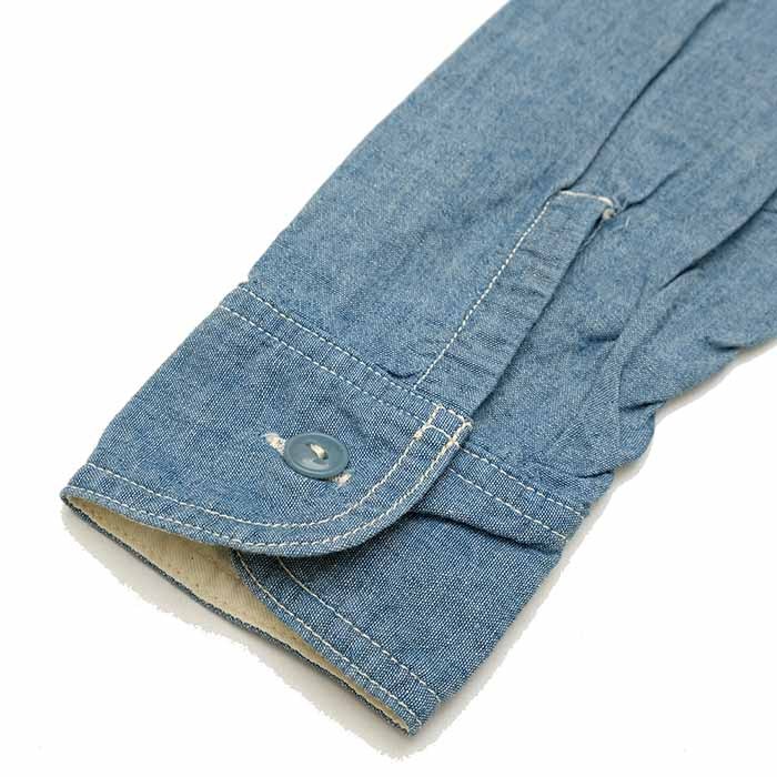 桃太郎ジーンズ（MOMOTARO JEANS） 長袖シャンブレー ワークシャツ