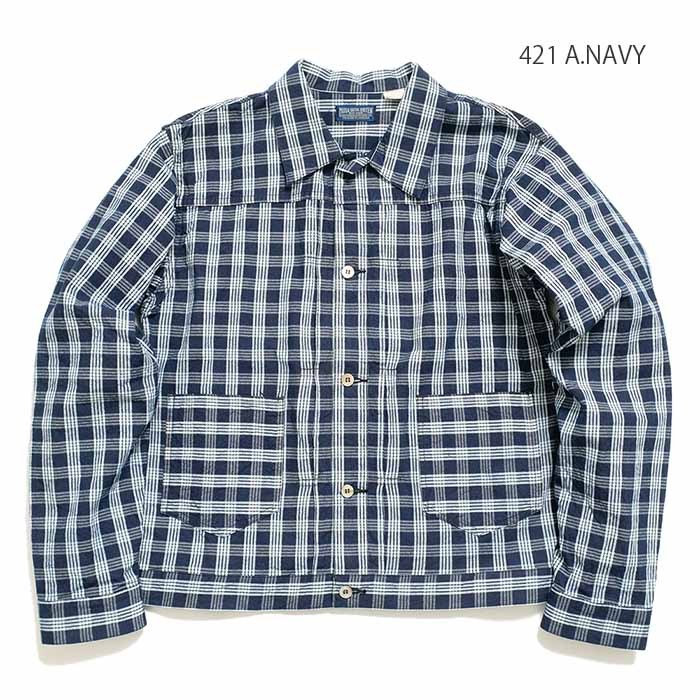 SUN SURF パラカチェックジャケット　カバーオール　XL ユニオンサプライ UNION SUPPLY パラカジャケット US13487