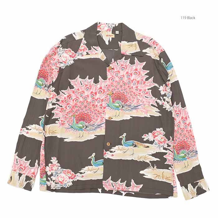 SUN SURF サンサーフ SS29204 長袖 レーヨン ハワイアンシャツ