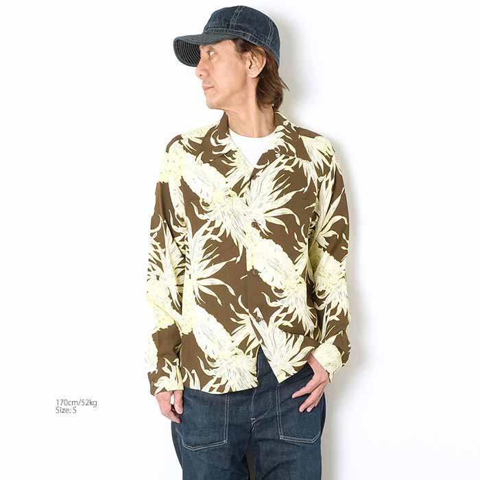 SUN SURF サンサーフ SS29403 長袖 レーヨン ハワイアンシャツ