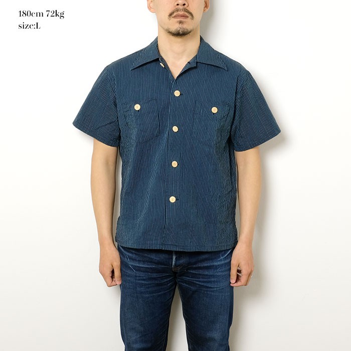 SUN SURF (サンサーフ) アロハ by キング・スミス 7.5oz 千筋 ワーク