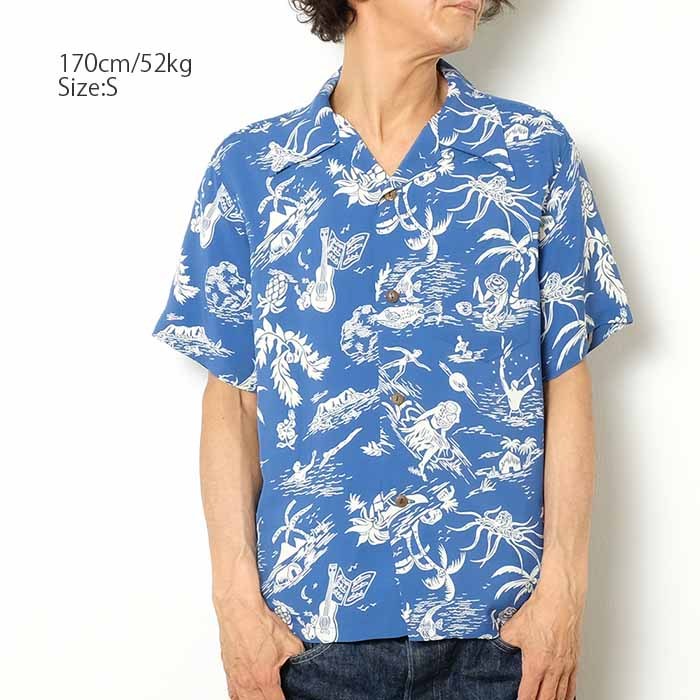 SUN SURF SURF（サンサーフ） 半袖 レーヨン ハワイアンシャツ