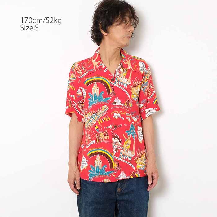 SUN SURF ハワイアンアロハシャツ Mサイズ SUN SURF(サンサーフ) アロハシャツ 