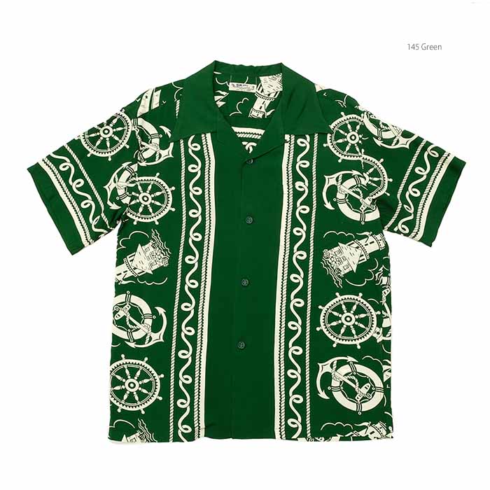 SUN SURF アロハシャツ145)GREEN No.SS32713 SUN SURF サンサーフ アロハシャツ145)GREEN RAYON S/SSCRIPT