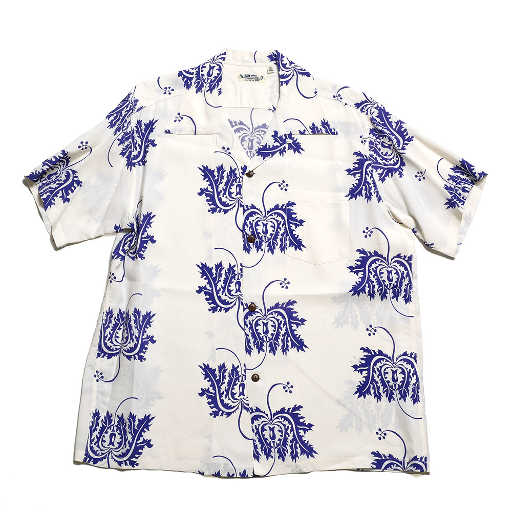 SUN SURF サンサーフ SS39412 半袖 レーヨン ハワイアンシャツ - CORAL