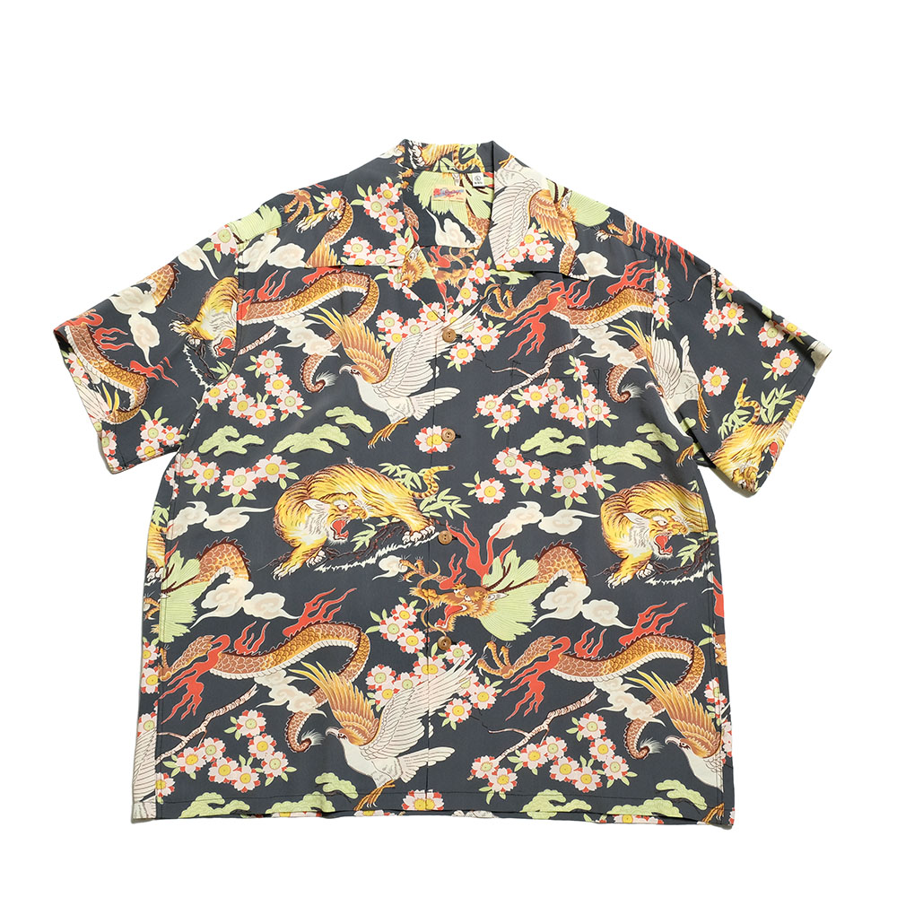 SUN SURF ハワイアン　半袖シャツ SUN SURF サンサーフ SS39414 半袖 レーヨン ハワイアンシャツ - THE