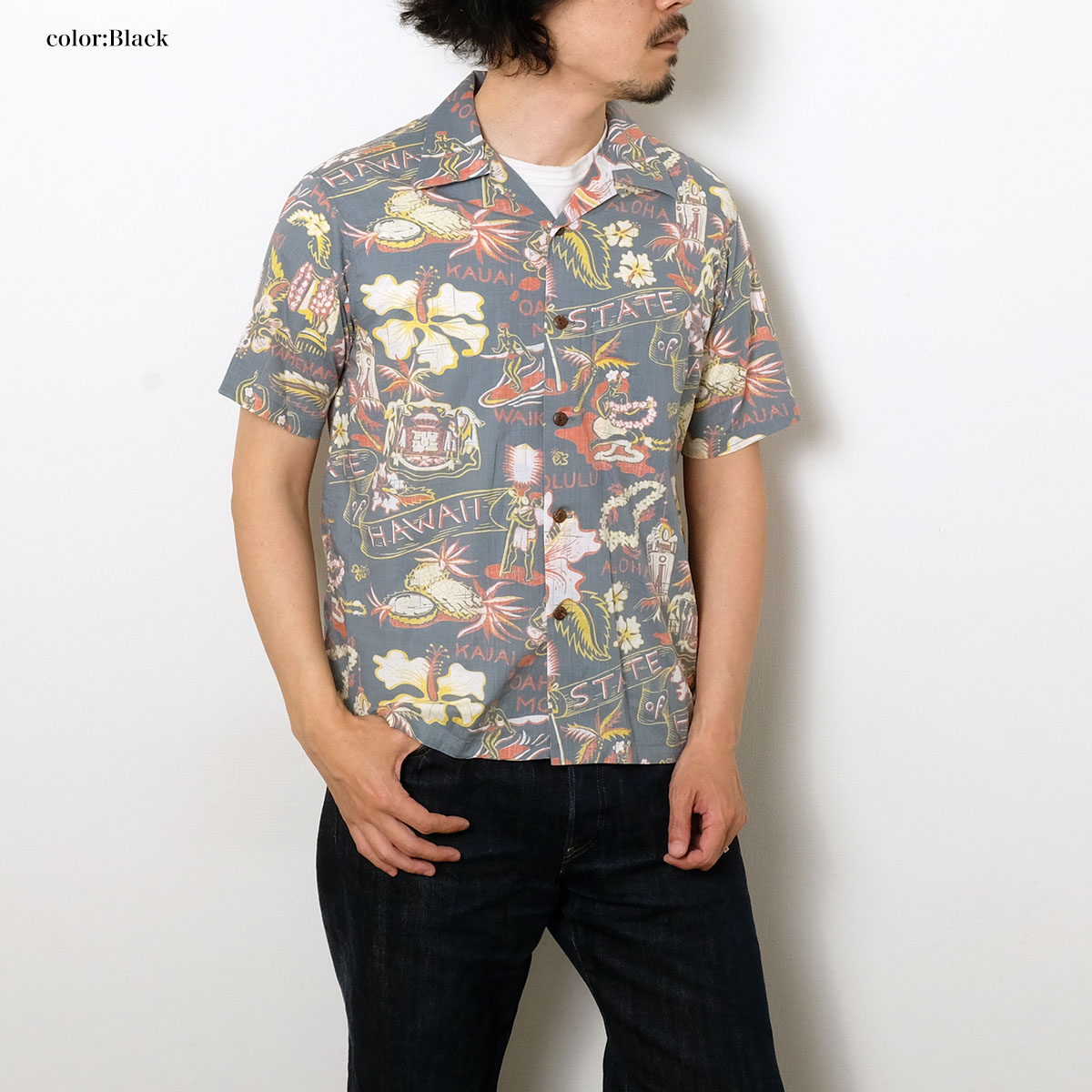 【美品】洋書　THE HAWAIIAN SHIRT   アロハシャツ　サンサーフ SUN SURF サンサーフ SS39693 コットン リネン スラブヤーン