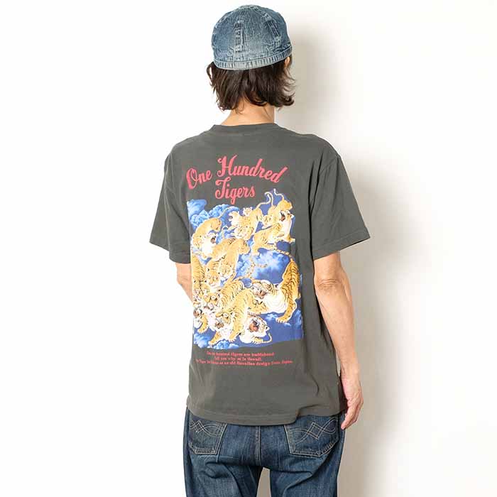 SUN SURF サンサーフ SS79162 Tシャツ 半袖 プリント 百虎 メンズ
