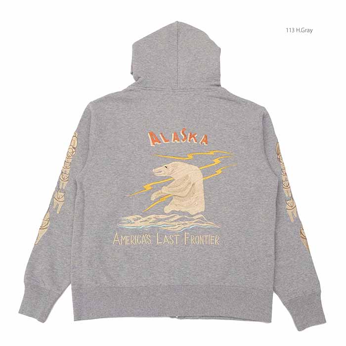 TAILOR TOYO テーラー東洋 TT69652 フルジップパーカースウェット 刺繍