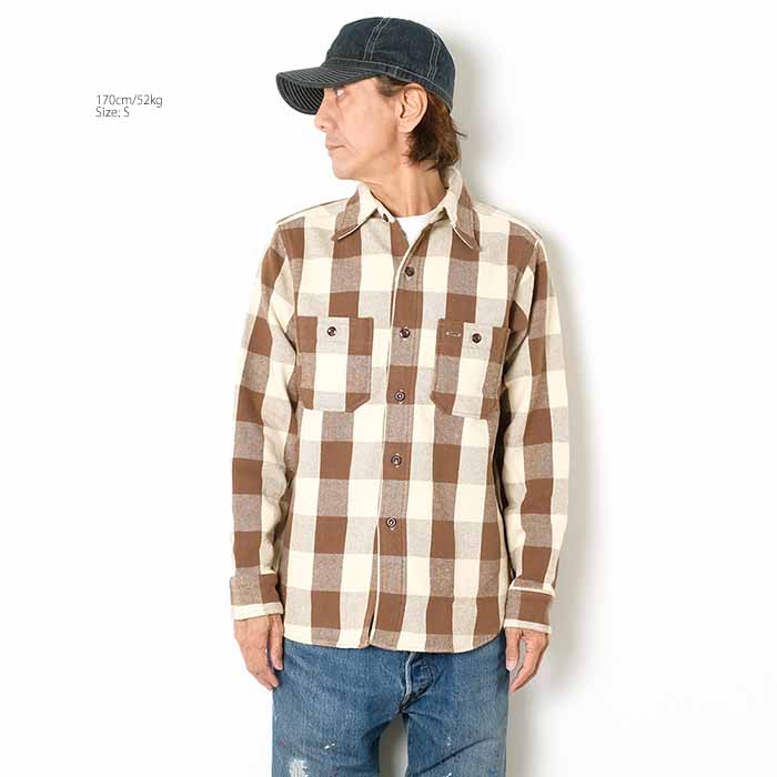 WAREHOUSE（ウエアハウス） WAREHOUSE WH-3104A24 Lot.3104 ネルシャツ
