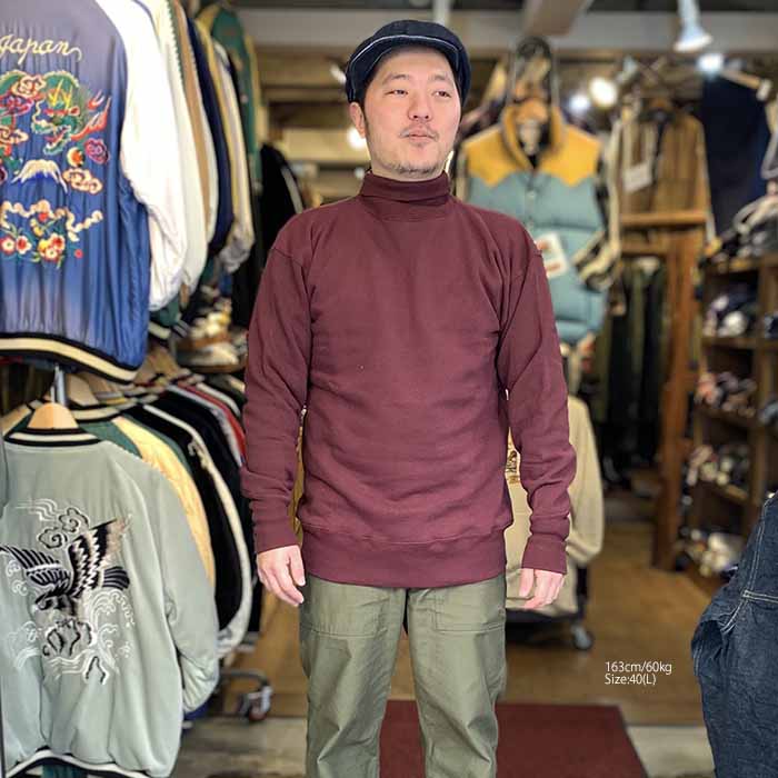 ウエアハウス【WAREHOUSE】スウェット ウエアハウス WAREHOUSE 2本針 ハイネックスウェット Lot468