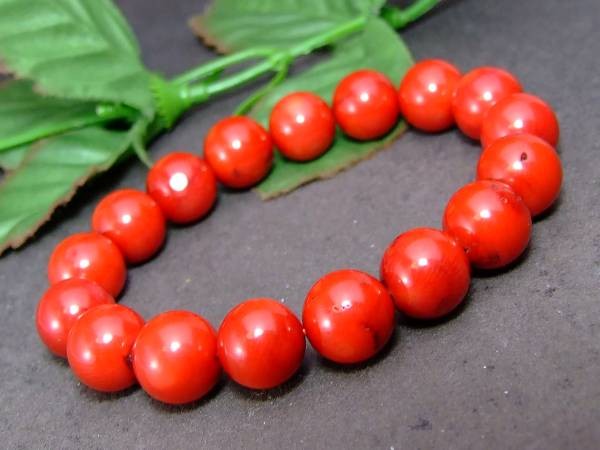 ≪g3-347≫わけあり 12mm 内径18cm赤珊瑚 サンゴ コーラル アフリカ