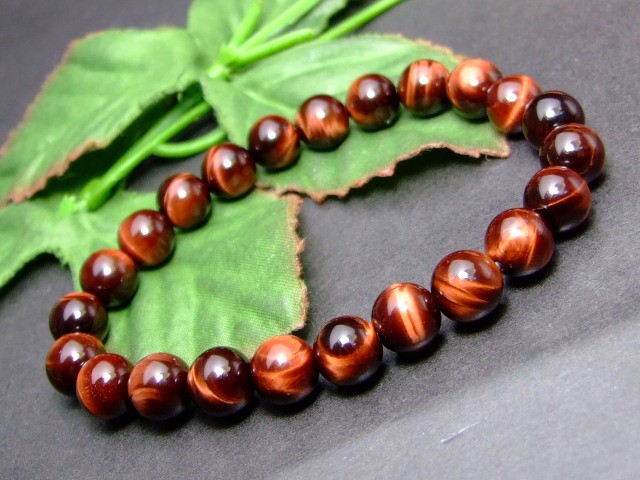 ≪32371H≫○8mm○AAA レッドタイガーアイ○赤虎目石○ブレスレット