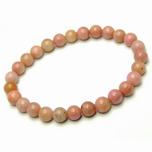 天然石 パワーストーン 51866 6mm A ピーモンタイト ブレスレット 内径