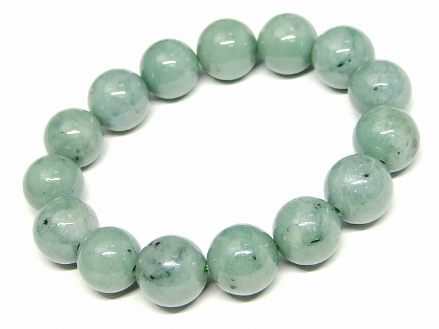 天然石 パワーストーン g3-17G ミャンマー翡翠 ヒスイ 14mm A