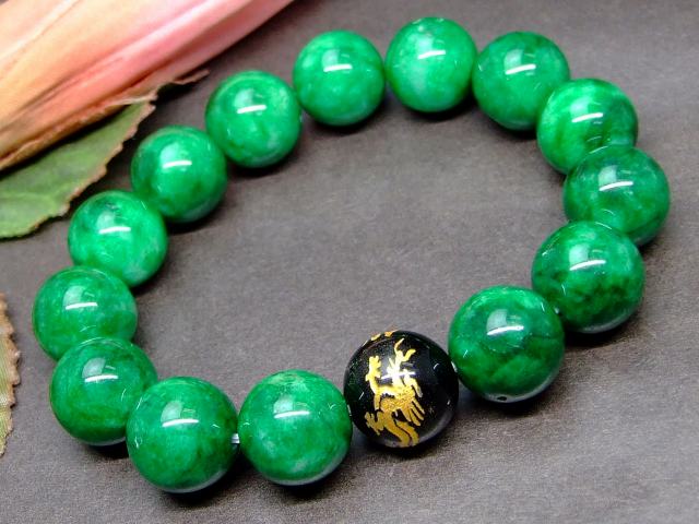 天然石 パワーストーン 57099 チベット 天眼石 14mm 5A ブレスレット