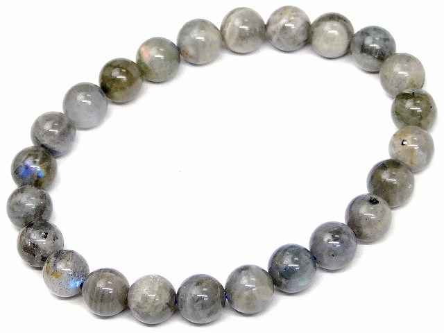 天然石 パワーストーン 66332 ブラックアクアマリン 7mm〜8mm A