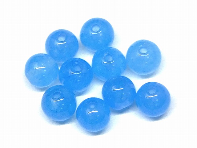 天然石 パワーストーン 49015A 白ピンク翡翠 ヒスイ 8mm 1粒売り