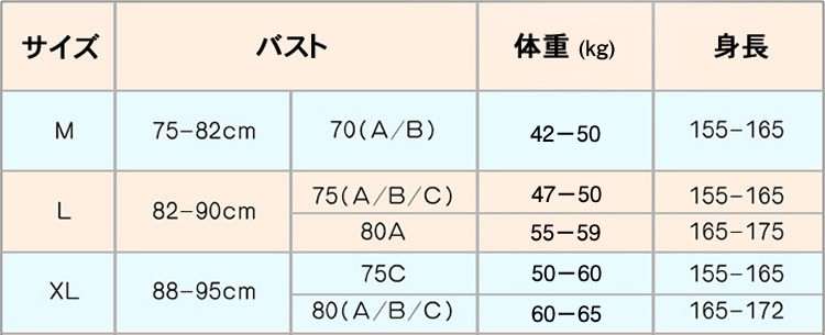 サイズ表