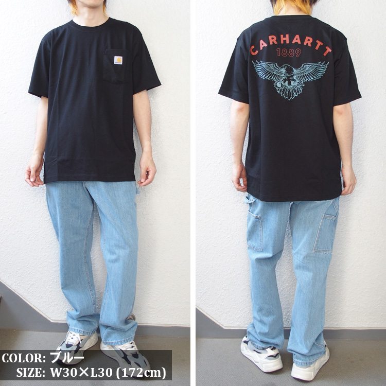 Carhartt 人気ルーズフィット 11.75オンス ウォッシュド デニム 104941-01.jpg